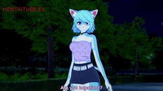 Berbulu Lesbian - Serigala x Kitty Keras Seks